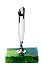 Nouveauté 2025 Porte-stylos beGems Stylo à bille en calcédoine bleue Prix détaillé Avis sur le stylo en pierres précieuses pour un usage au bureau - Product Image 3