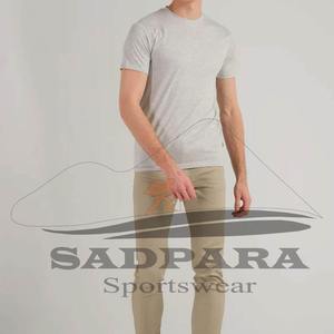 Respirant séchage rapide Polyester Spandex T-shirts pour hommes Gym Compression Fitness maillot de corps Logo personnalisé vêtements d'entraînement sportif - Product Image 2