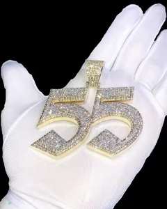 Collar con colgante chapado en oro de lujo para mujeres y hombres Joyería elegante de cadena larga para fiesta y uso diario - Product Image 6