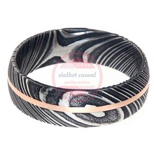 แหวนเหล็กดามัสกัสทำด้วยมือ - Product Image 3