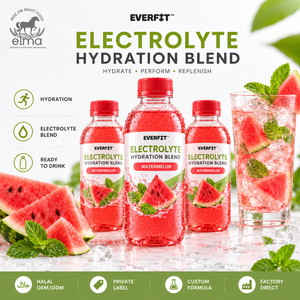 Poudre d'électrolytes alimentaires Elma 1KG Sans sucre ajouté 50 portions Formule d'hydratation et de réapprovisionnement en minéraux Sans OGM Lactosérum pour adultes - Product Image 1