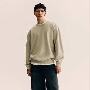 Sweat-shirt à épaules tombantes pour homme, mode designer, 65% coton, 35% polyester, polaire, surdimensionné, décontracté, pull d'hiver, OEM, marque privée - Product Image 1