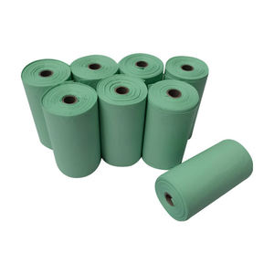 Remise chaude Écologique Sac À Déchets Compostable Biodégradable Fécule De Maïs Merde Déchets Durable OEM Logo Accepter - Product Image 6