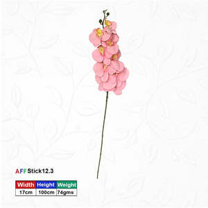 Orchidées Phalaenopsis artificielles roses I AFF-Stick-12.3 - Product Image 1