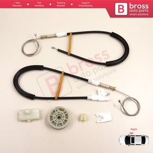Kit de réparation de lève-vitre BWR297, porte droite pour Megane MK1 X64 DA0/1 Coupé 1996-2003 2/3 portes 7700834393 - Product Image 2