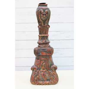 Bougeoir à fleurs de lotus en bois fait à la main pour mariages et décoration intérieure pour Noël - Product Image 1