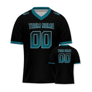 Maillot de football américain rétro 2025 tendance streetwear personnalisé imprimé numériquement en maille respirante - Product Image 3