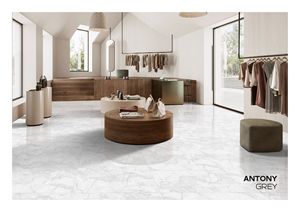 Baldosas de Porcelana para Piso 600X1200MM, Color Gris Antony, Modernas, Brillantes, Antideslizantes, para Paredes Interiores - Product Image 3