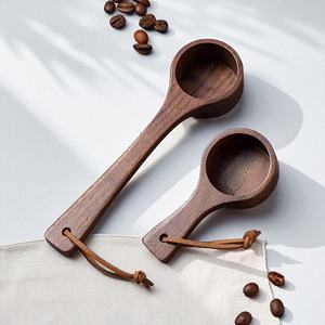 100% cuillère à café en bois rustique artisanale de qualité supérieure cuillère à mesurer multi-usages pour les grains de café feuilles de thé et épices - Product Image 4