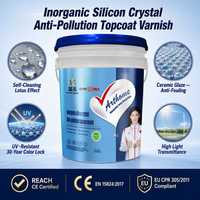 Vernis de protection anti-pollution en cristal de silicium inorganique pour façade d'hôtel et de villa au Golfe du Moyen-Orient