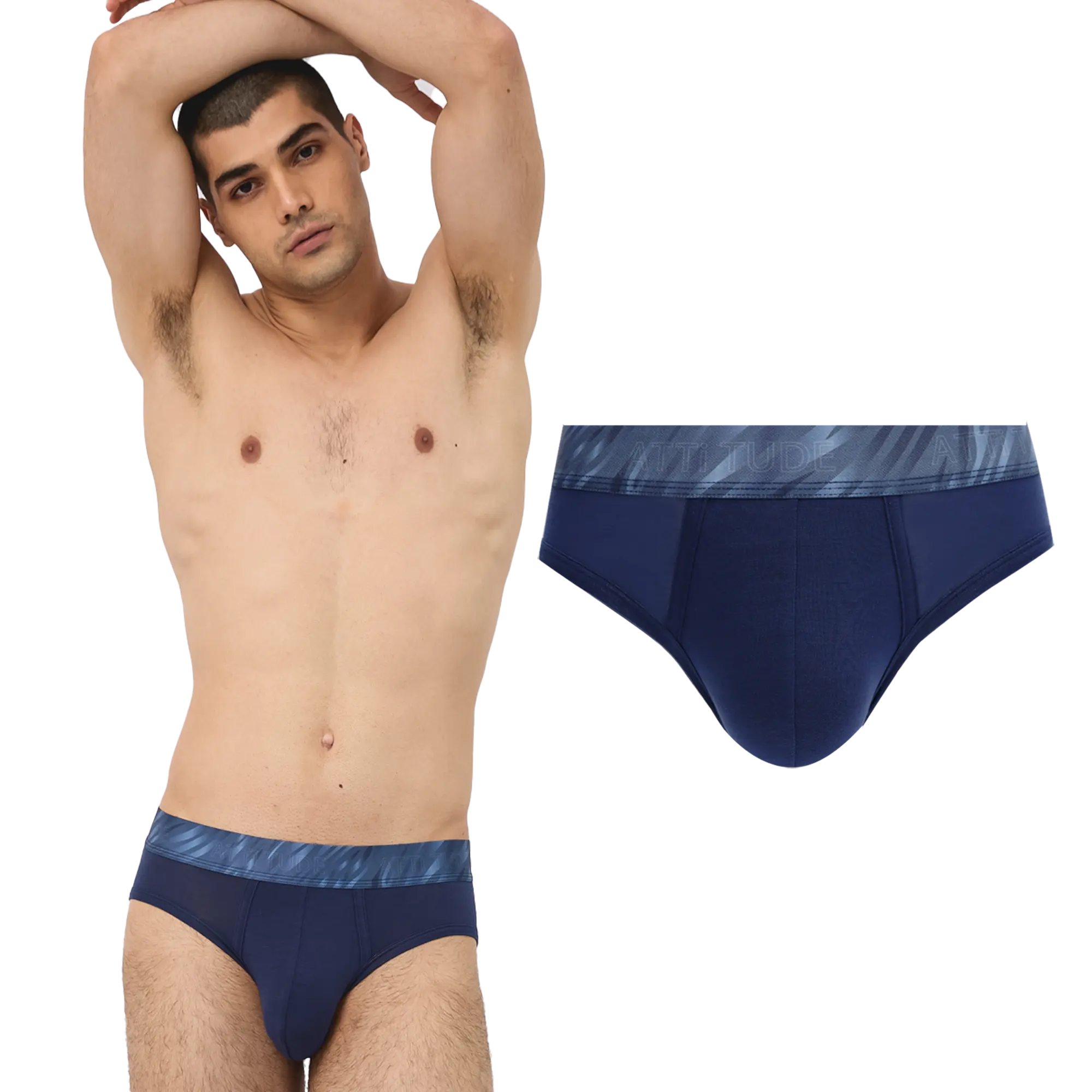 ATTITUDE Modal Men's Briefs Underpants Classic Comfortable Underwear