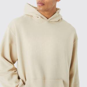 Sweats à capuche personnalisés pour hommes épaules tombantes Streetwear pull en coton lourd surdimensionné poche fonctionnelle sweats à capuche pour m - Product Image 4