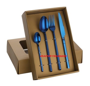 Fournisseur en gros en Inde, ensemble de couverts élégants en acier inoxydable plaqué argent, qualité supérieure, cuillère, fourchette, couteau, ensemble de couverts - Product Image 2