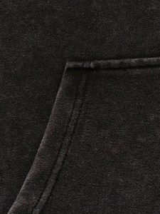 <b>Hoodie</b> Heavy Weight Vintage Pullover Vintage Acid Wash <b>Oversized</b> Men Cotton <b>Black</b> Acid Stone Wash Hoodies Heavyweight Hoodies - Product Image 3