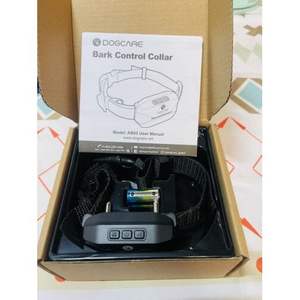 ปลอกคอสุนัขป้องกันการเห่าแบบชาร์จไฟได้ AB03มีความไว5ระดับ7โหมดปลอกคอไม่มีรีโมทเครื่องมือฝึกสุนัข - Product Image 5