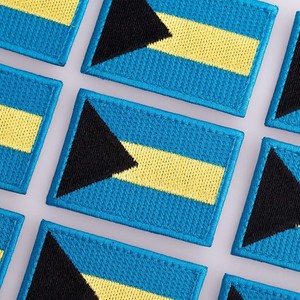 ตราธงชาติบาฮามาสแบบปัก ติดด้วยความร้อน ตราสัญลักษณ์ประจำชาติบาฮามาส ปักลายธงชาติบาฮามาส ติดด้วยความร้อน - Product Image 6