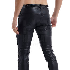 กางเกงหนังผู้ชายใส่สบาย ทนทาน หนังแท้นุ่ม ดีไซน์ทันสมัยสำหรับใส่ในชีวิตประจำวัน - Product Image 5