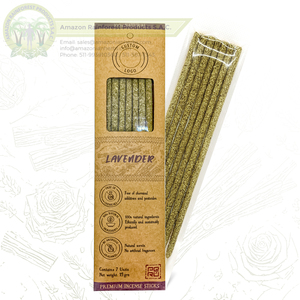 Varitas de incienso de lavanda. Calidad Premium. Pack Ecológico x 7 unidades. Logotipo personalizado. Hecho a mano. Orgánico. Natural. Sostenible. PE - Product Image 1