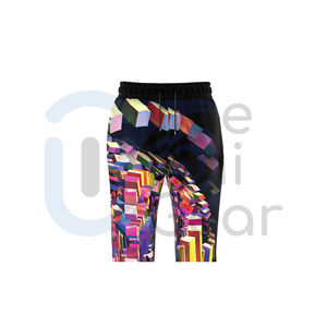 กางเกงออกกำลังกายลำลองของผู้ชายผ้าฝ้าย100% กลางแห้งเร็วระบายอากาศได้โค้งตรงมีกระเป๋า - Product Image 3