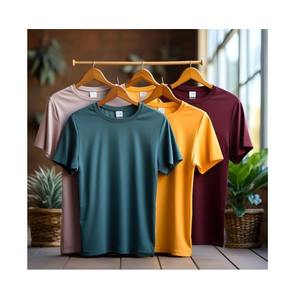 เสื้อยืดผ้าคอตตอนขนาดใหญ่แขนยาวเปิดไหล่สำหรับผู้ชายจาก BD เสื้อยืดผ้าคอตตอนสีพื้นสำหรับ100% - Product Image 5