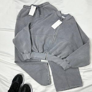 ชุดวอร์มโอเวอร์ไซส์สำหรับผู้หญิงชุด Suits2เหงื่อสำหรับทุกเพศผ้าเปียกเปียกเปียกแบบสั่งตัดได้500ชิ้น - Product Image 6