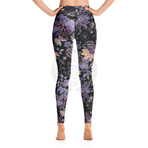 Leggings pour femmes de haute qualité à faible MOQ, en spandex/polyester, respirants, anti-transpiration, séchage rapide, 200g, taille élastique, yoga - Product Image 2