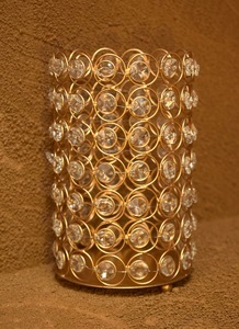 ชุดเชิงเทียนโลหะอินเดีย2ชิ้นพร้อมกรอบเคลือบสีทองสำหรับตกแต่งบ้านโรงแรมร้านอาหาร - Product Image 2