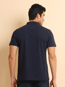 Camiseta de media manga para hombre con cuello mandarín, ropa informal de moda para trajes de oficina de todos los días, cómoda y elástica - Product Image 6