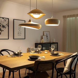Top selling bamboo spun pendant <b>light</b> for dining room or restaurant best price natural hanging lamp shade - Product Image 5