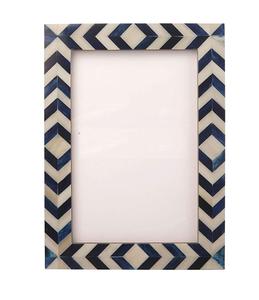 Cadre photo de décoration murale Cadre photo à motif de doublure noir et ivoire pour la décoration de la maison Tenture murale Cadre photo debout de table - Product Image 2