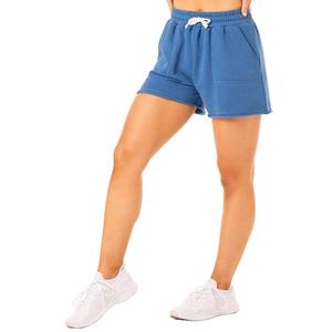 Logo personnalisé été décontracté bleu poches régulier confortable 100% coton classique femmes Shorts taille haute Hot Shorts meilleur design - Product Image 1