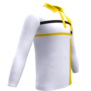 Logo personnalisé OEM Sportswear T-shirt polo à manches longues Polo de golf personnalisé en toile à manches courtes - Product Image 6