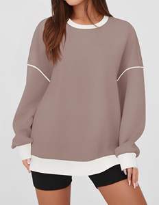 Tops Spring Crewneck <b>Long</b> Sleeve Loose Lightweight Embroidery Logo Crewneck <b>Sweatshirt</b> Yoga Gym figures breathable - Product Image 3