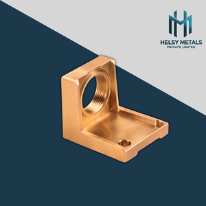 บล็อกเกลียวทรงสี่เหลี่ยมผืนผ้าแบบกำหนดเองพร้อมตัวเรือนทองเหลือง VMC มีรูยึดสำหรับการควบคุมของไหลและการประกอบชิ้นส่วนเครื่องจักร - Product Image 3