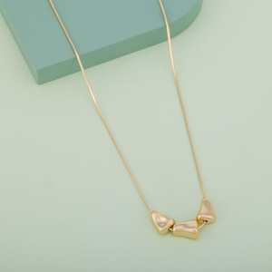 Collier tendance en forme de cœur et de chiffres 189369, type chaînes perlées - Product Image 1