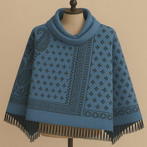 ผ้าคลุมไหล่ผู้หญิง MyEthnix สำหรับฤดูหนาว น้ำหนักเบา คุณภาพพรีเมียม ทำจากขนสัตว์แท้ ลายจุดสี่เหลี่ยมผืนผ้า ดีไซน์เองได้ พลิกกลับด้านได้ ทนทาน - Product Image 1