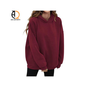 Sweat-shirt pour femme surdimensionné de haute qualité, automne-hiver, épais, à capuche, sweats à capuche personnalisés pour un style décontracté ample, court - Product Image 1