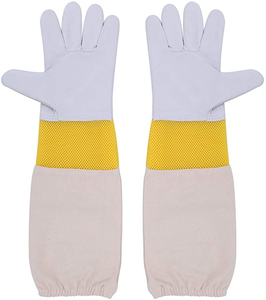 ถุงมือหนังแพะกันไฟอเนกประสงค์กันความร้อนกันการตัดป้องกันการลื่นกันแรงกระแทกสำหรับการป้องกันมือแขน - Product Image 1