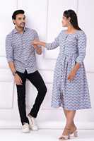 Chemise et robe Couple tenues assorties élégant Couple polynésien ensemble Hawaii Aloha vente en gros inde 2 pièces ensemble Samoa Puleatsi