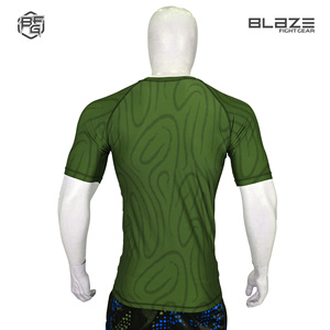 Tùy Chỉnh Nhanh Chóng Khô Upf 50 + Nén Bơi Áo Sơ Mi Ngắn Tay Áo Phát Ban Bảo Vệ Đấu Vật Bjj Đào Tạo Mặt Trời Bảo Vệ MMA Phòng Tập Thể Dục OEM - Product Image 5