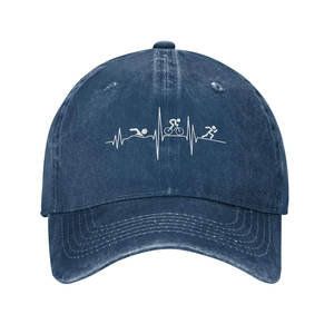 Nouveau Style Courbe Bord Denim Casquettes De Baseball Sportif Street Style Respirant Et Imperméable Personnalisable Couleur Unisexe Confortable - Product Image 3