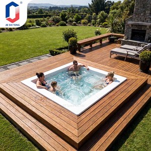 Piscine Spa Extérieure Moderne pour Villa avec Jets de Massage, Pompe, Filtre et Système de Chauffage - Product Image 1