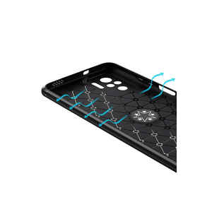 Netzy SAFA Ravel Coque de protection en silicone fine et résistante aux chocs pour Poco M5S et Redmi 4G Coque de téléphone de couleur rouge - Product Image 3