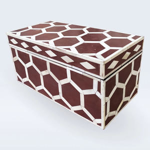 Joyero de nácar de diseño clásico, forma personalizada, fregona de madera, precio asequible, solución de almacenamiento elegante - Product Image 3