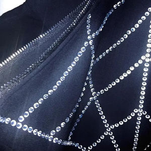 <b>Black</b> Color Allover Rhinestone Men's Hoodies <b>Sweatshirts</b> 400GSM Pullover Heavy Weight Winter Hoodies Rhinestone Hoodie - Product Image 4
