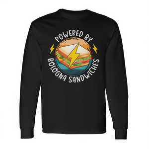 Camiseta de Manga Larga para Amantes de la Comida Italiana, Salchicha Baloney, Sándwich de Bologna Frito para Promociones - Product Image 2