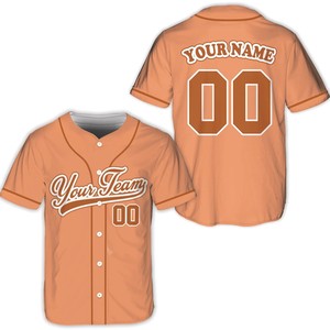 Maillot de baseball personnalisé sublimé, manches courtes, boutons, uniforme d'équipe, chemise de sport personnalisée, couleurs pastel - Product Image 6