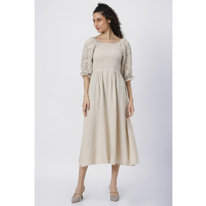 Indian Supplier Ladies Dress with Crochet Sleeves Comfortable Fit Casual Style Customizable OEM ODM Wholesale Manufacturing - Product Image 4