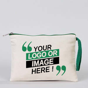 Pochette de luxe faite à la main, sac à main personnalisé en coton vert avec fermeture éclair 8x6, style sur mesure pour femmes avec chaînes et sangles - Product Image 1