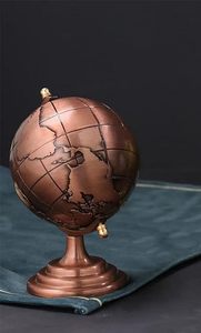 Globe en métal de haute qualité en aluminium couleur cuivre autre décor à la maison carte du monde globes de bureau de la terre - Product Image 5